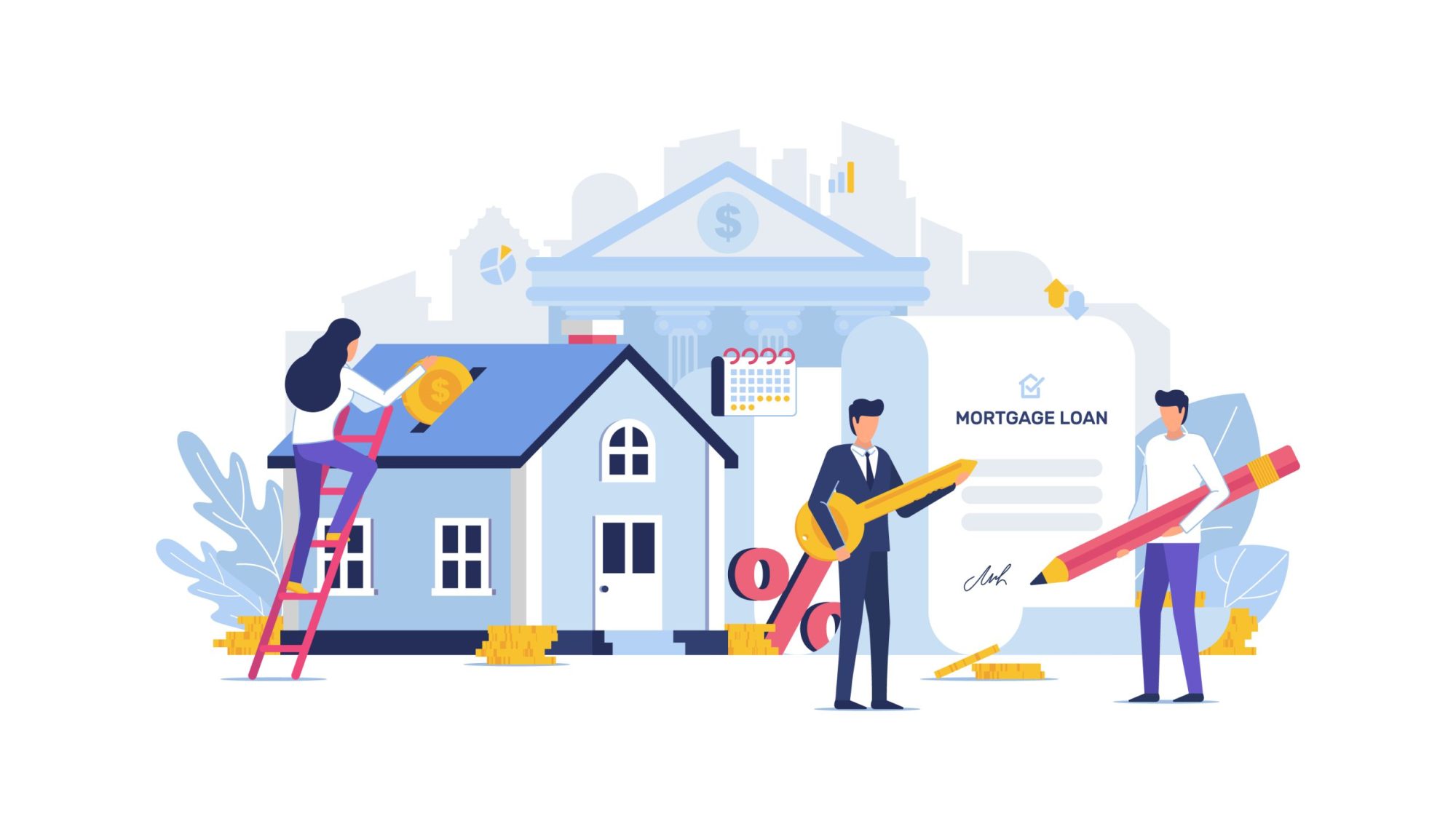 Loan illustration concept